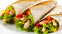 Csirkés tortilla tekercs